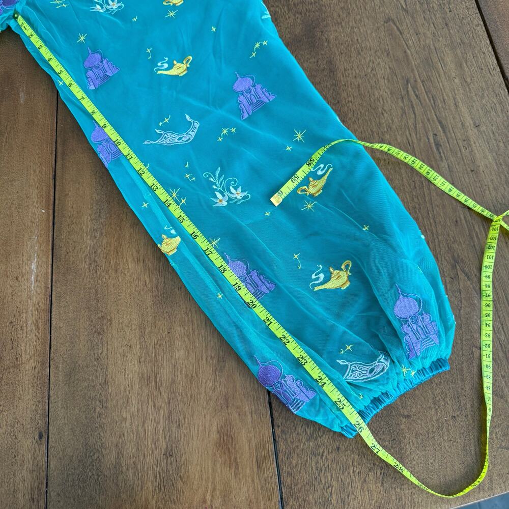 Hanna Andersson Disney Jasmine Tulle Embroidered Harem Pants Princess Aladdin Lg - Picture 13 of 16